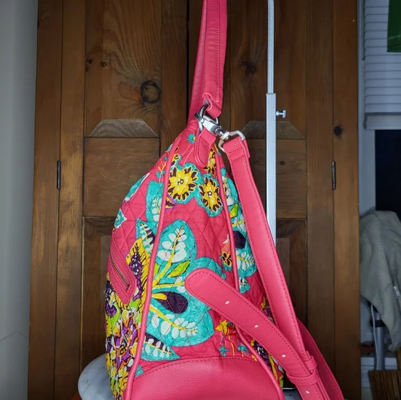 Vera Bradley Floral Pink Shoulder Bag - Picture 11 of 17